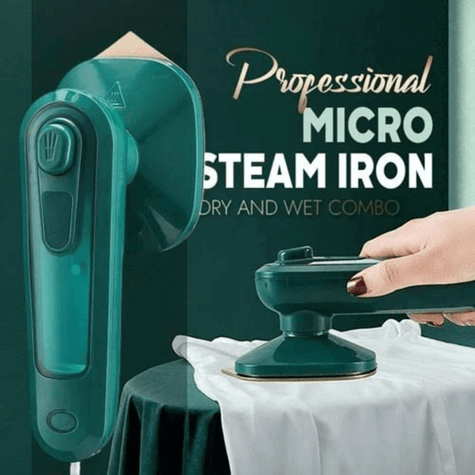 Portable Micro Steam Iron – 2-in-1 Wet & Dry Travel Iron